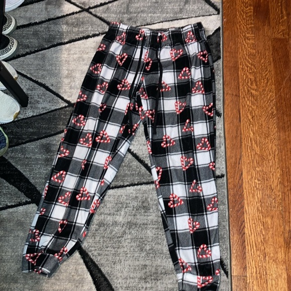 Christmas Themed Pajama Pants (Candy Cane Hearts) - Picture 5 of 6